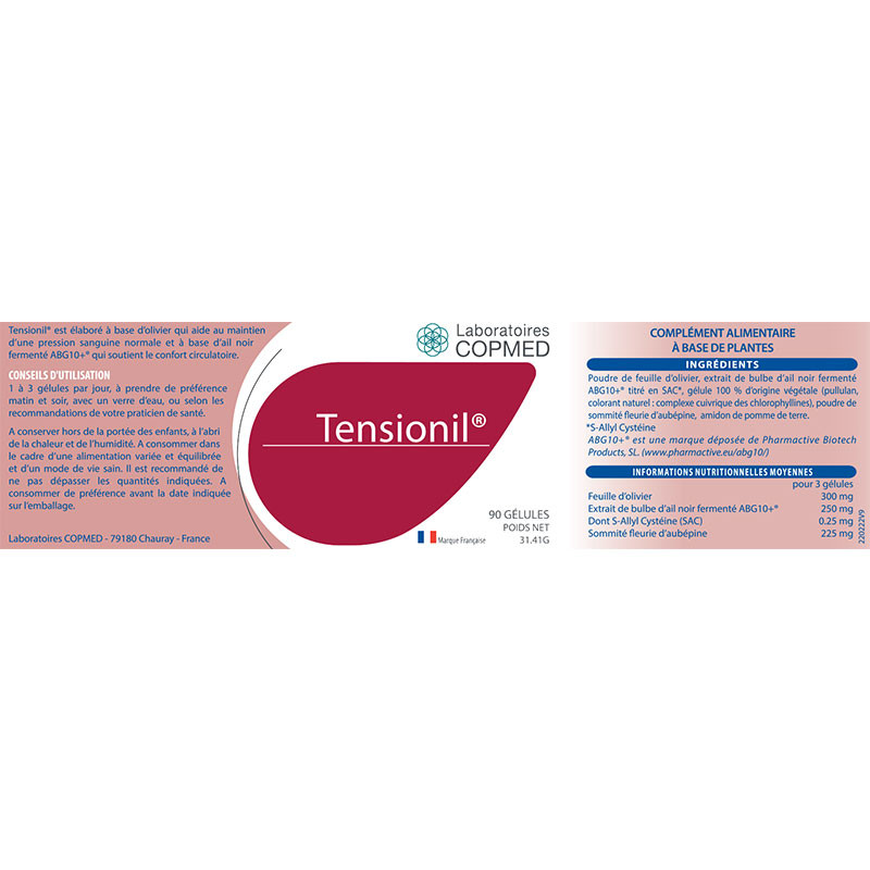 Étiquette Tensionil ® Étiquette Tensionil ®