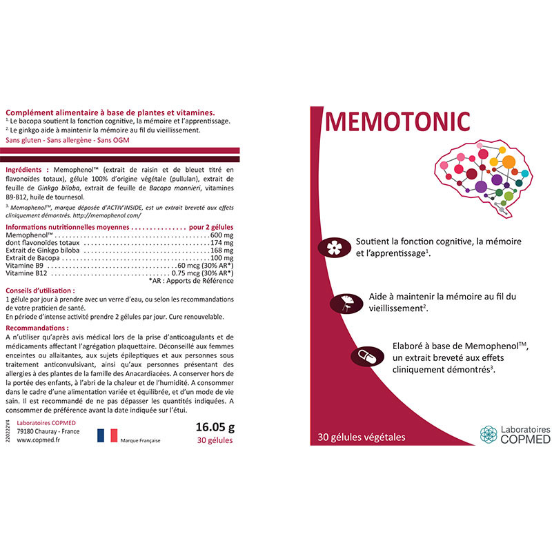 Étiquette Mémotonic Étiquette Mémotonic