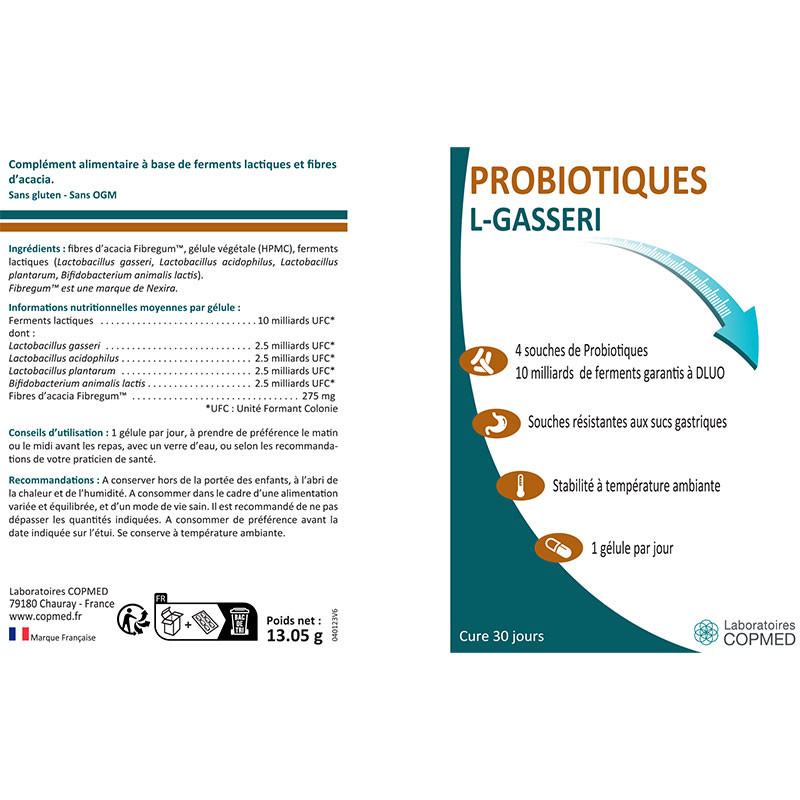 Étiquette Probiotiques L-Gasseri Étiquette Probiotiques L-Gasseri