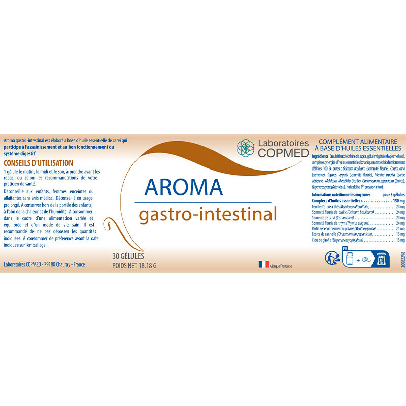 Étiquette Aroma gastro-intestinal Étiquette Aroma gastro-intestinal
