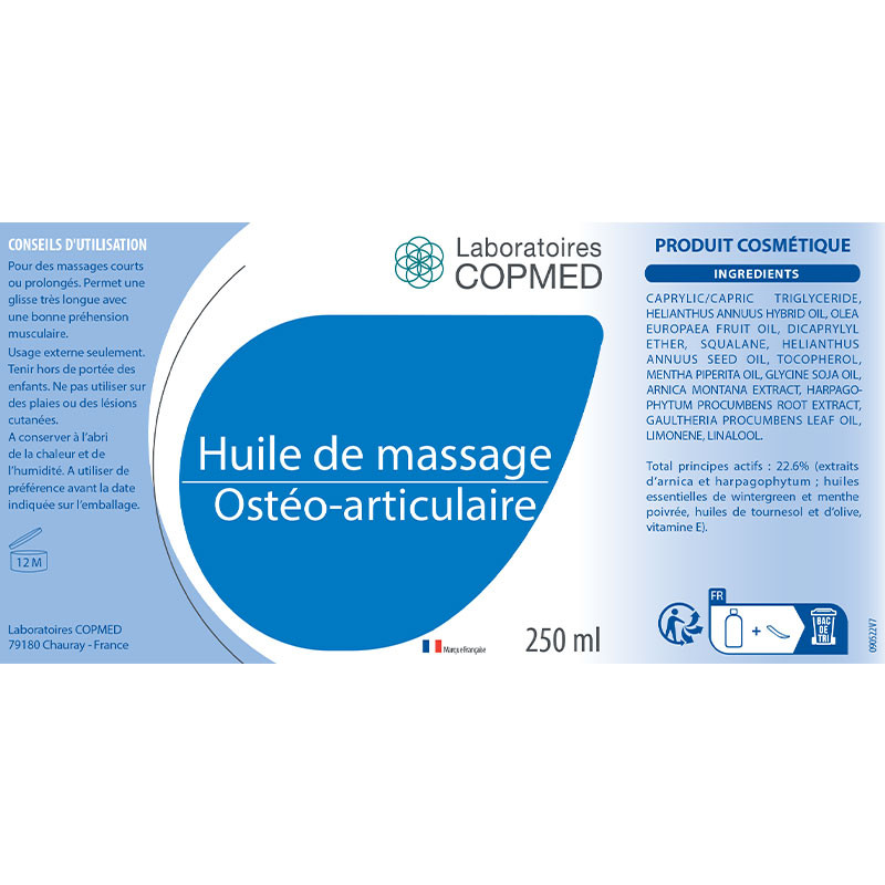 Huile de massage ostéo-articulaire