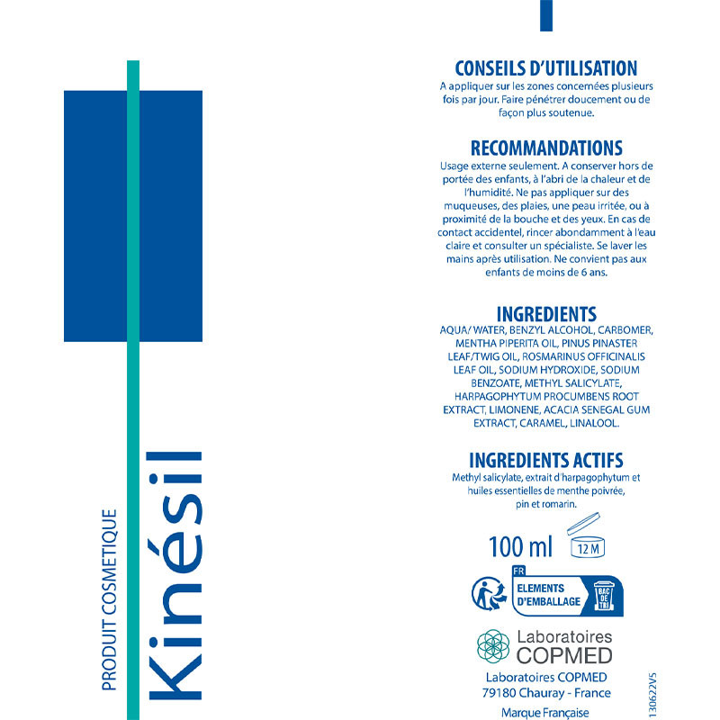 Étiquette Kinésil Étiquette Kinésil
