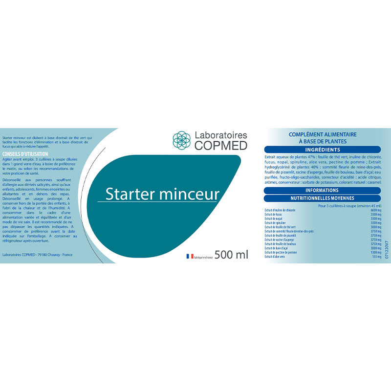Étiquette Starter minceur Étiquette Starter minceur