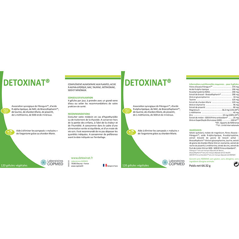 Étiquette Détoxinat® Étiquette Détoxinat®