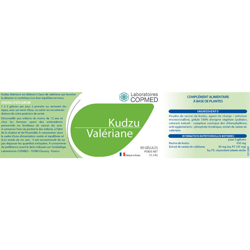 Étiquette Kudzu valériane Étiquette Kudzu valériane