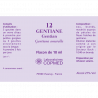 Étiquette Fleurs de bach n°12 gentiane / gentian