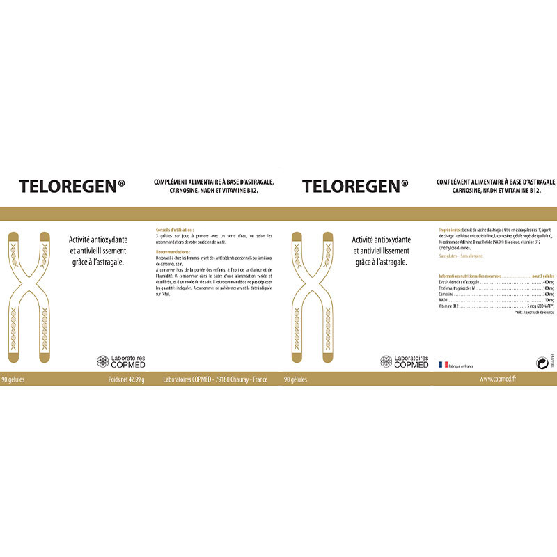 Étiquette TELOREGEN® Étiquette TELOREGEN®