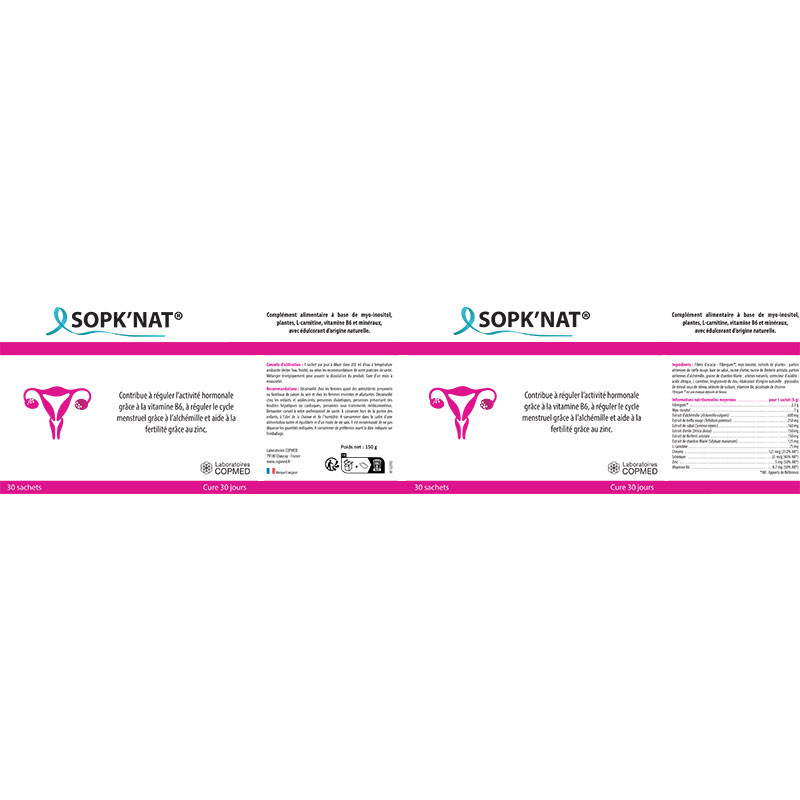 Étiquette SOPK'NAT® Étiquette SOPK'NAT®