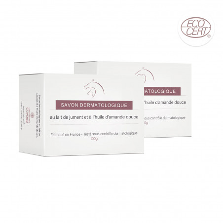 Savon dermatologique au lait de jument (lot de 2)