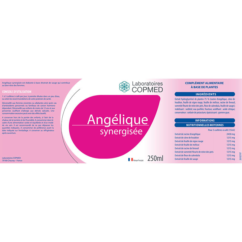 Étiquette Angélique synergisée Étiquette Angélique synergisée