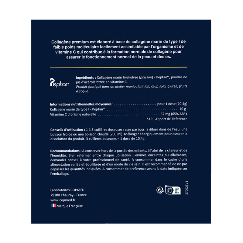 Étiquette Collagène premium