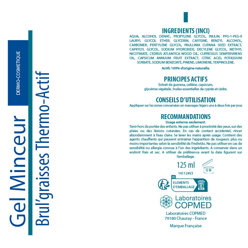 Étiquette Gel minceur Brul'graisses Thermo-Actif (nouvelle formule) Étiquette Gel minceur Brul'graisses Thermo-Actif (nouvelle formule)