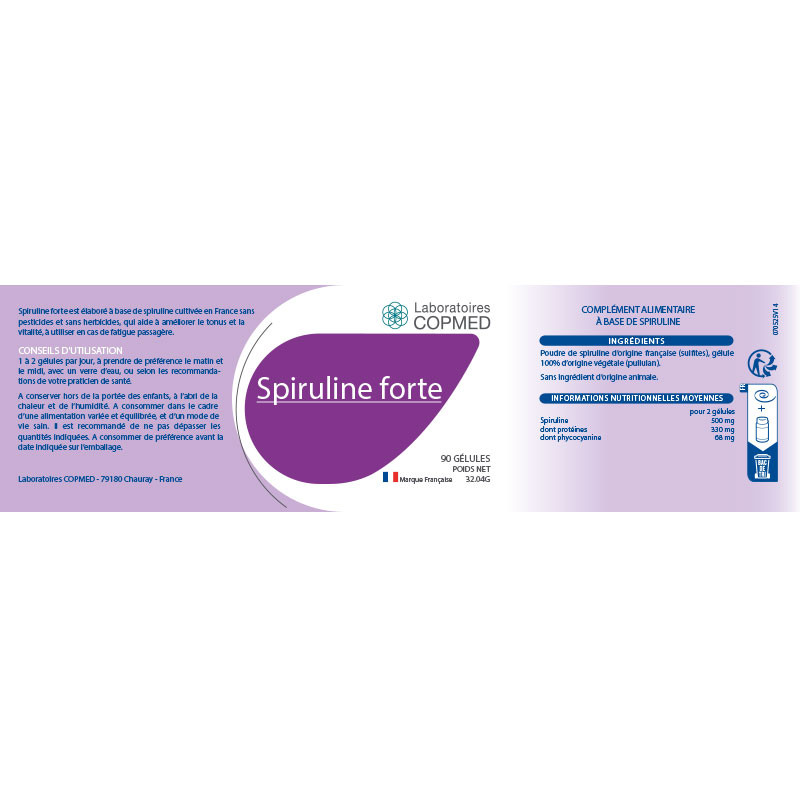 Spiruline forte - Nieuwe formule