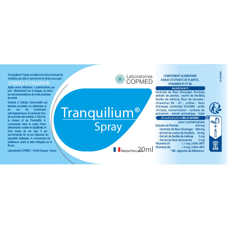 Étiquette Tranquilium® Spray