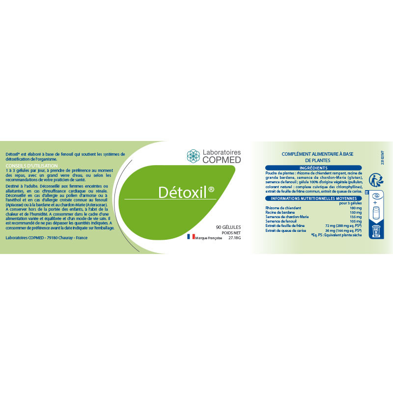 Étiquette Détoxil®