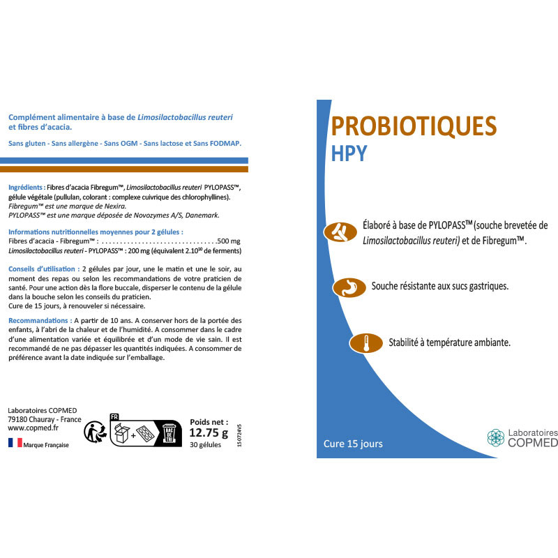 Étiquette Probiotiques HPY