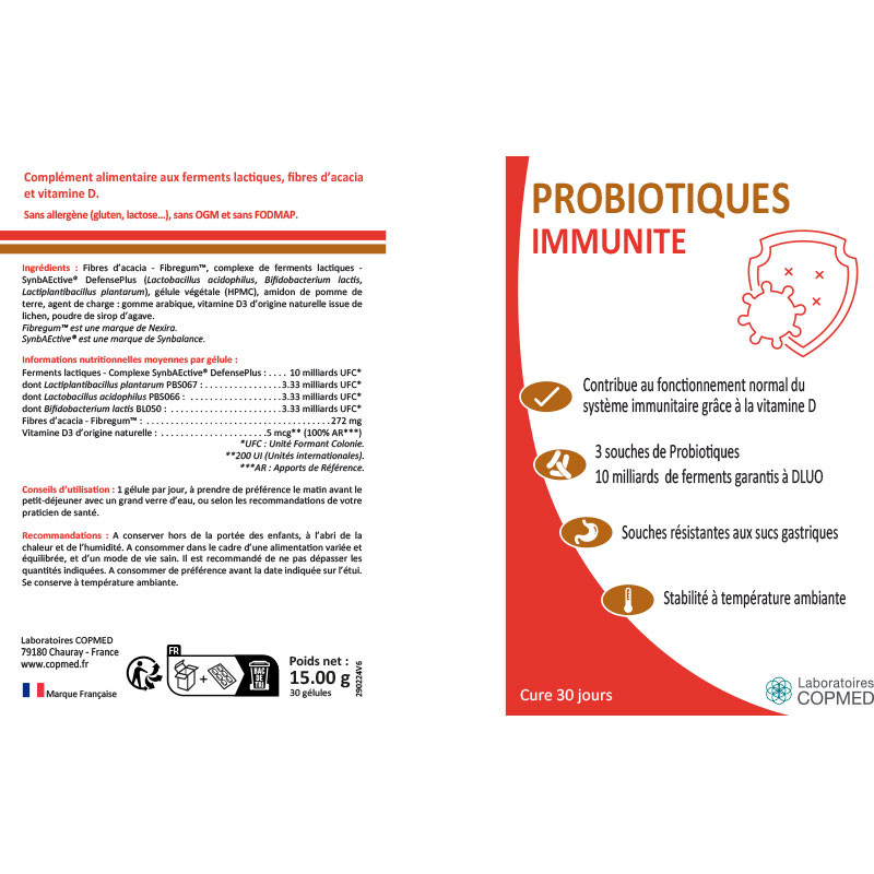 Étiquette Probiotiques immunité