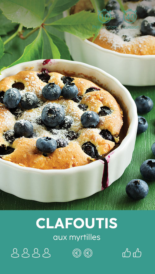 clafoutis aux myrtilles
